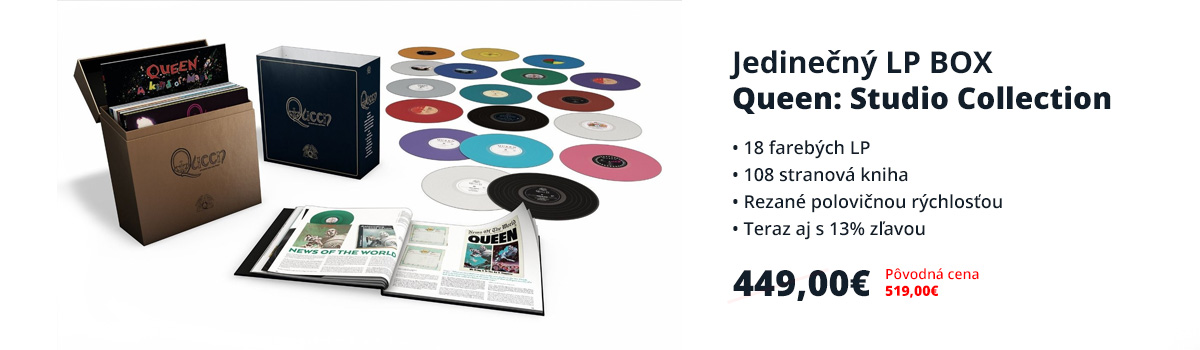 LP Box Queen - Studio Collection, 18 farebných LP, limitovaná edícia