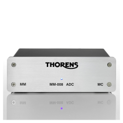 Phono Predzosilňovač Thorens MM-008 ADC (MM/MC, A/D+USB) Strieborná