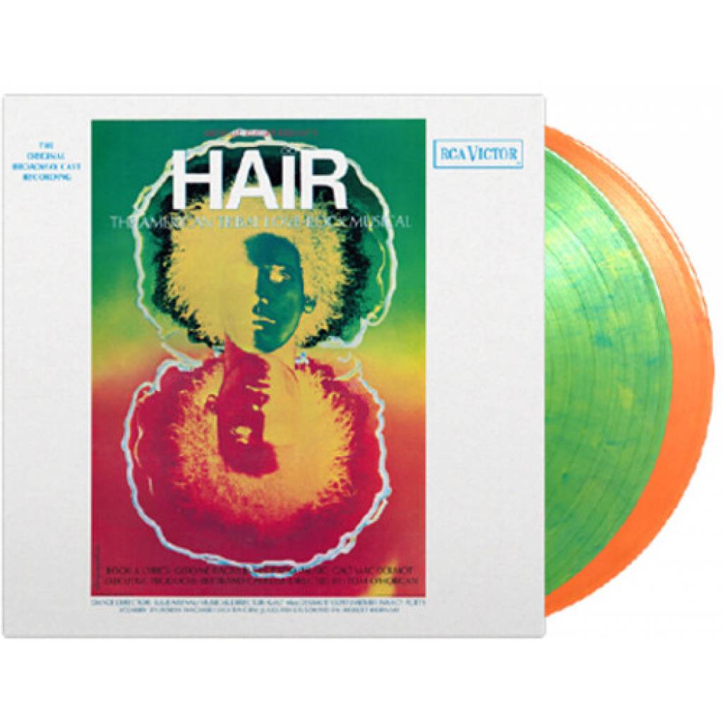 Vinyl Soundtrack - Hair (Original Broadway Cast), Music on Vinyl, 2021, 2LP, 180g, 8 stranová brožúrka, farebný vinyl