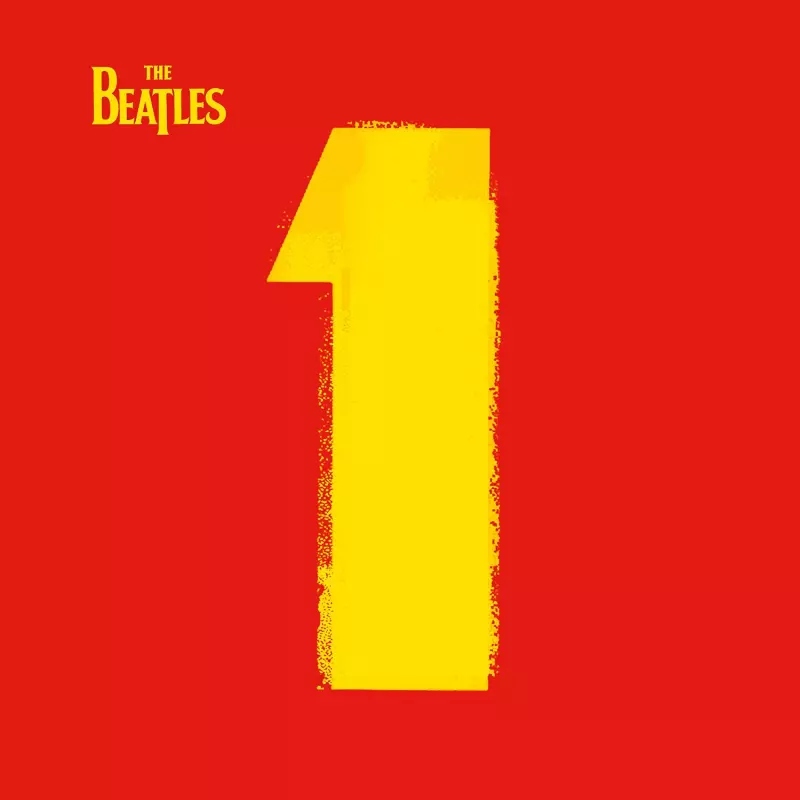 0602547567901 - ELPÉČKO.sk Album cover showing The Beatles logo in yellow on a red background with a large yellow numeral 1 in the center.