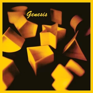 Abstract image with glowing yellow 3D cubes on a black background and a yellow border; the word Genesis appears in cursive at the top left.